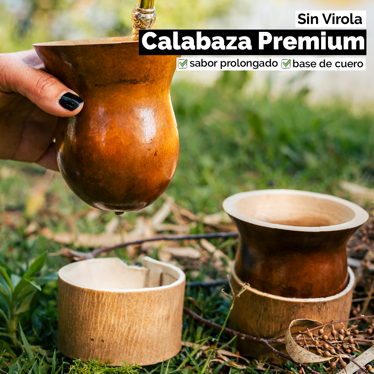 Mate Calabaza Criollo Camionero (con base) - Sin virola