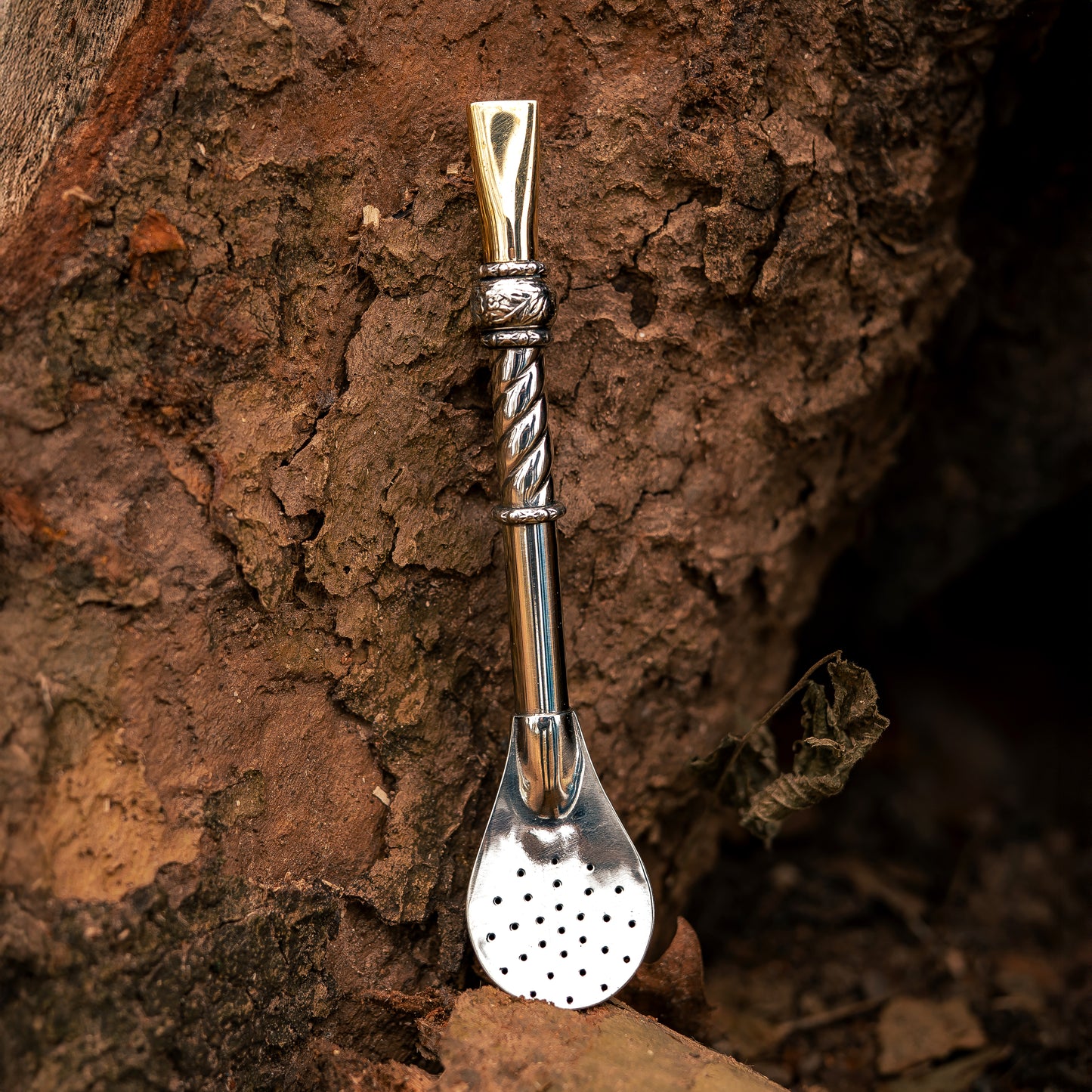 Straight & Chiseled Mini Wide Metal Straw (Bombillon) - Nickel Silver (Alpaca)