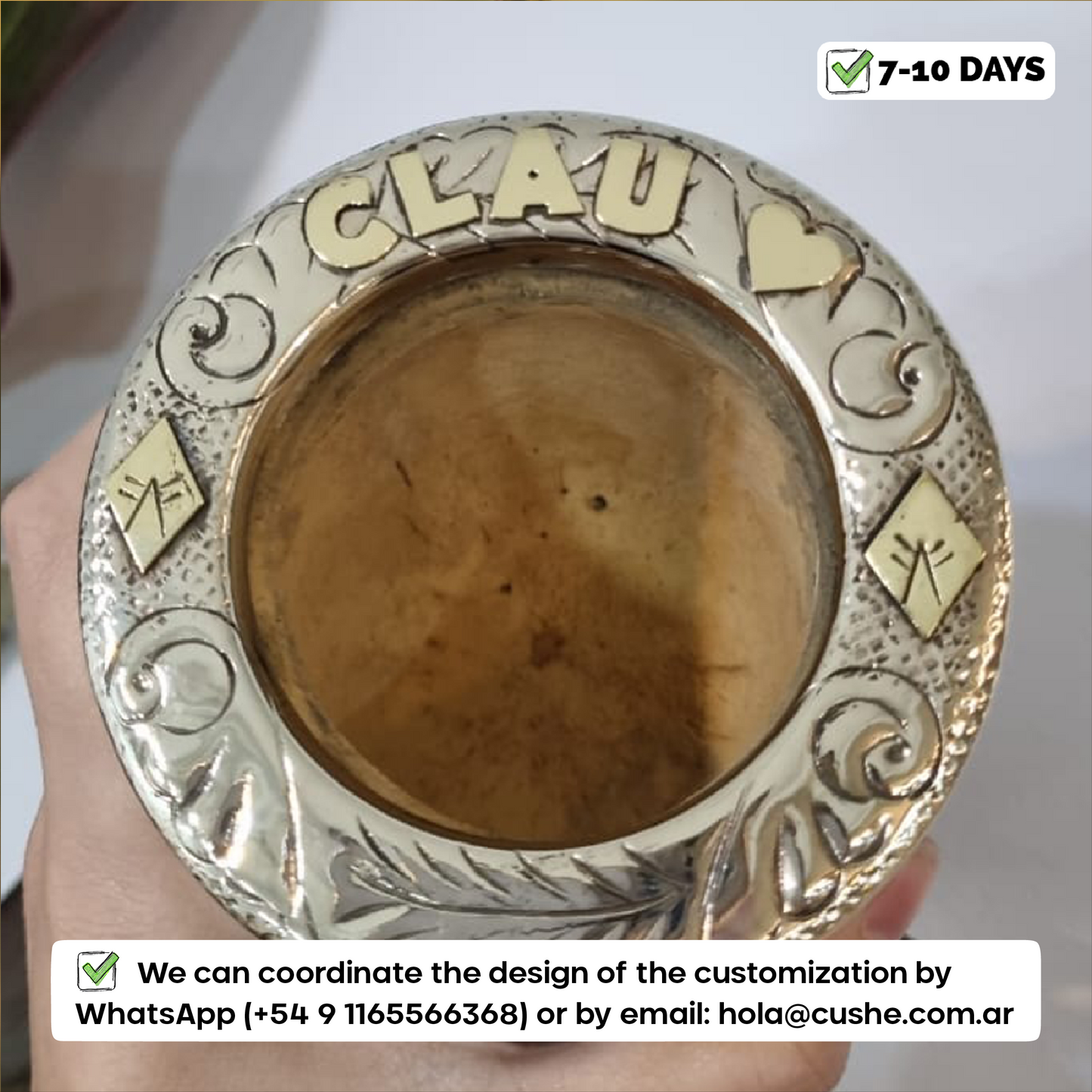 Letra de Bronce Personalizada para Virola