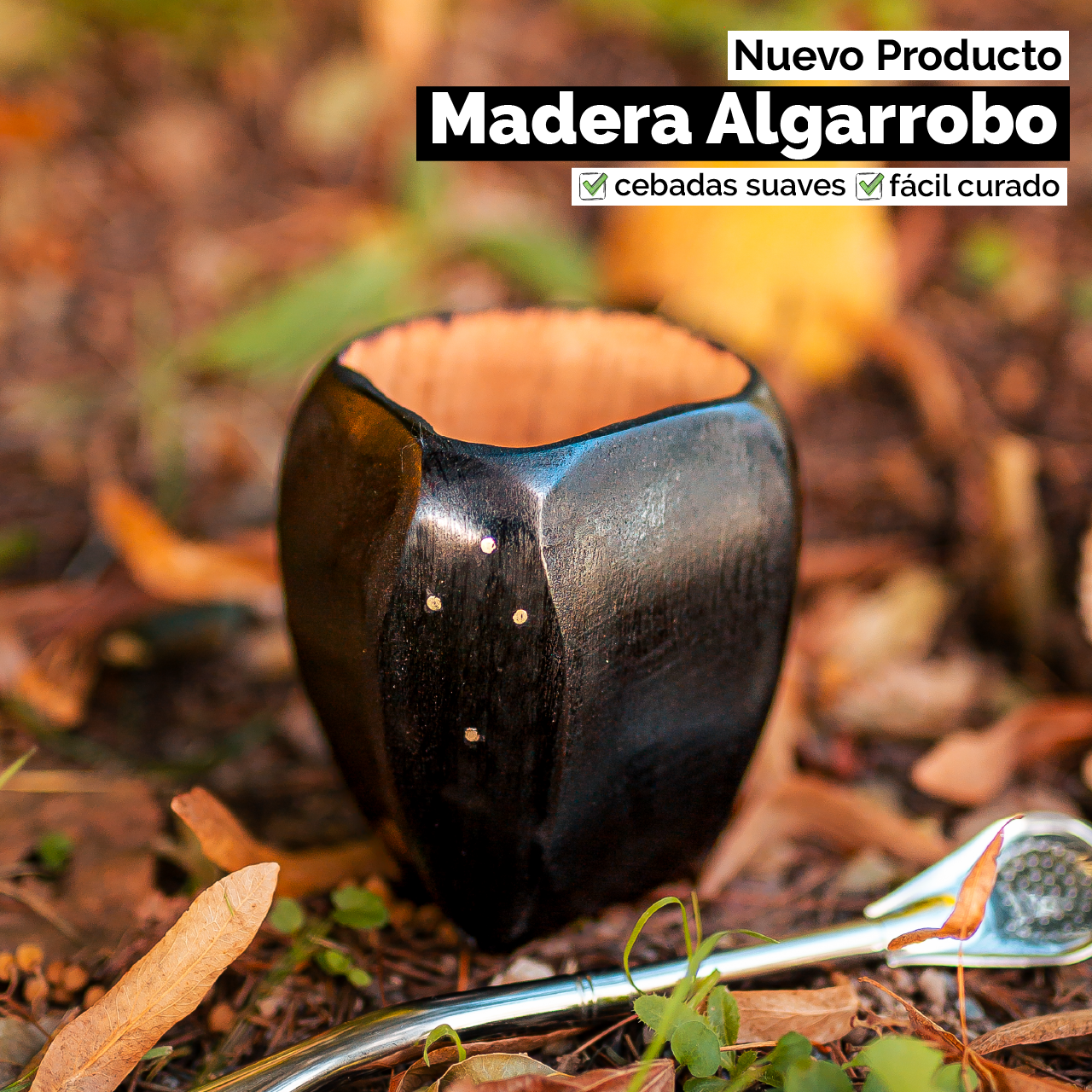 Mate Cruz Rupestre (Madera) - Rústico