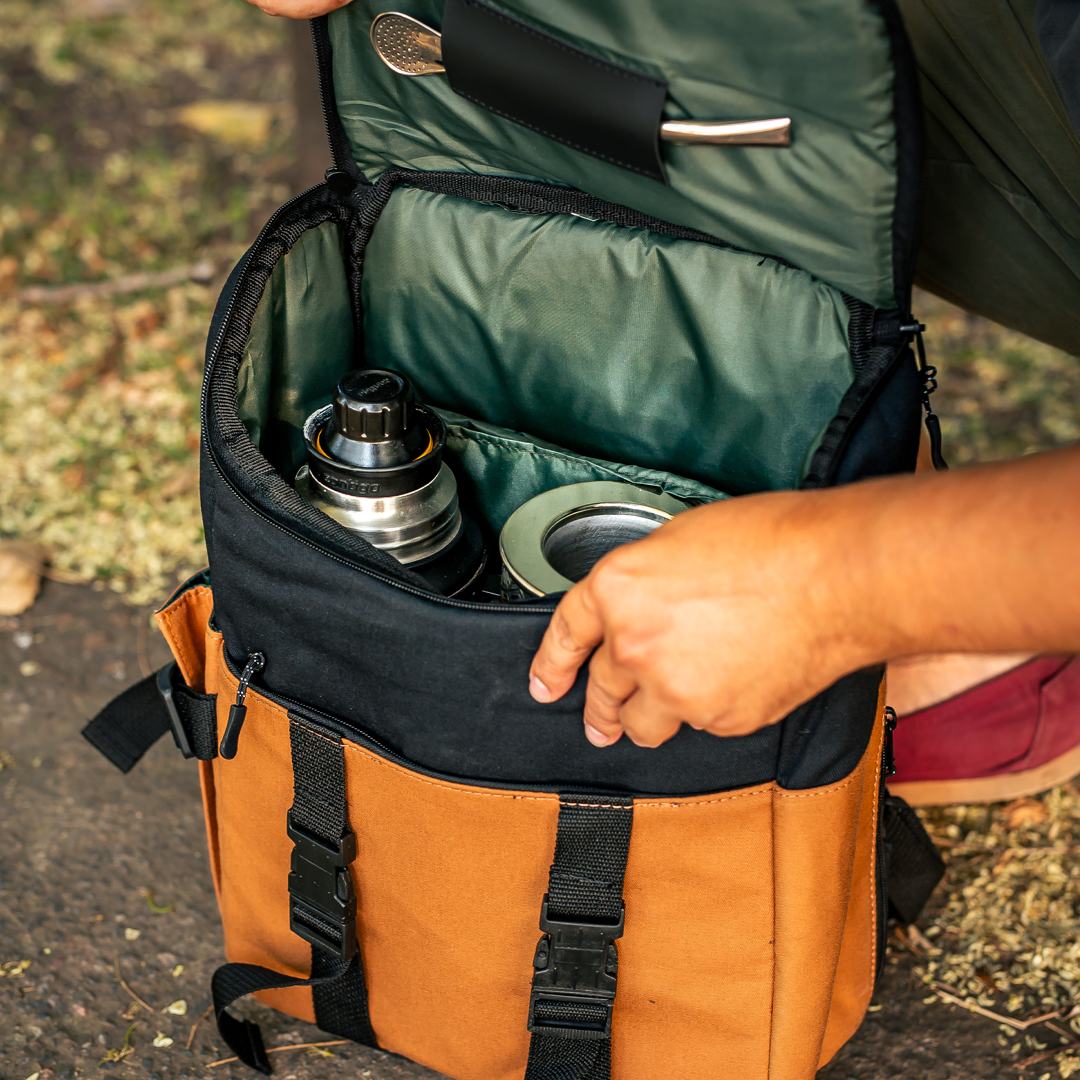 Mochila Matera con Divisiones - Tela Gabardina