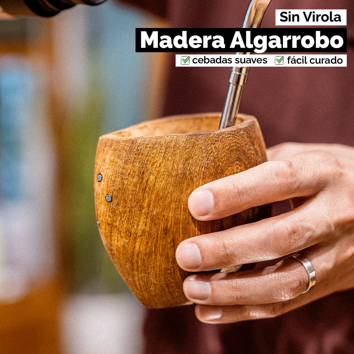 Mate Ranchero Cruz (Madera) - Natural