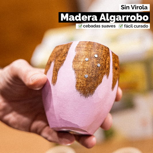 Mate Ranchero Cruz (Madera) - Rosa