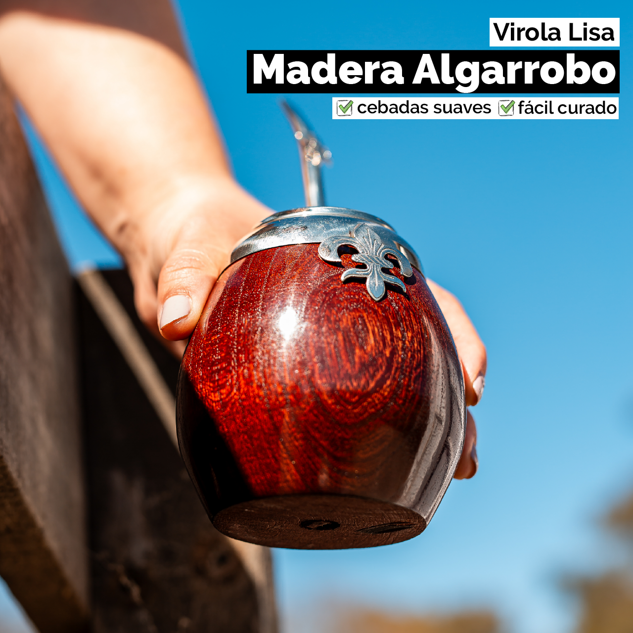 Mate Gota (Madera) - Virola Alpaca