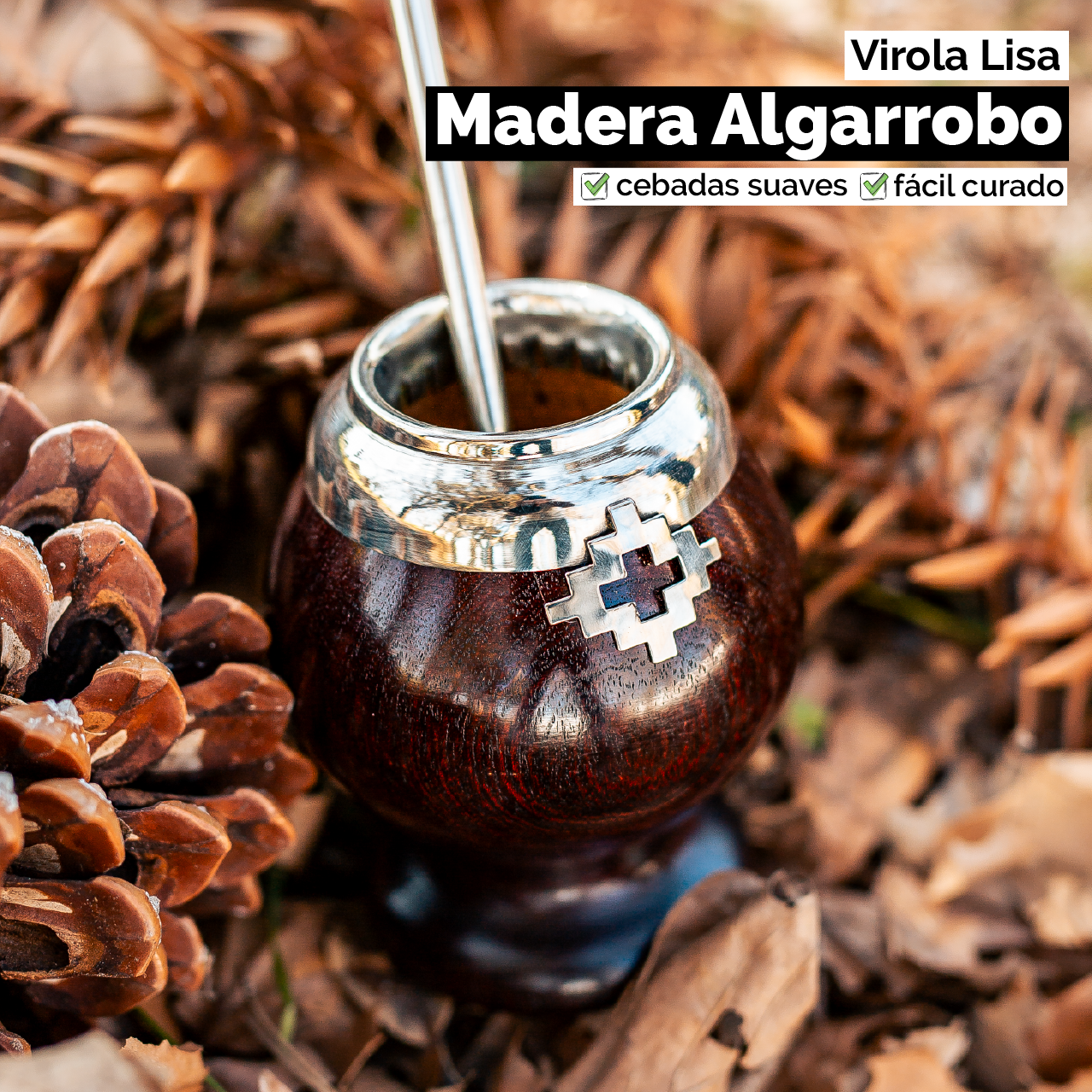 Mate Copita (Madera) - Virola Alpaca