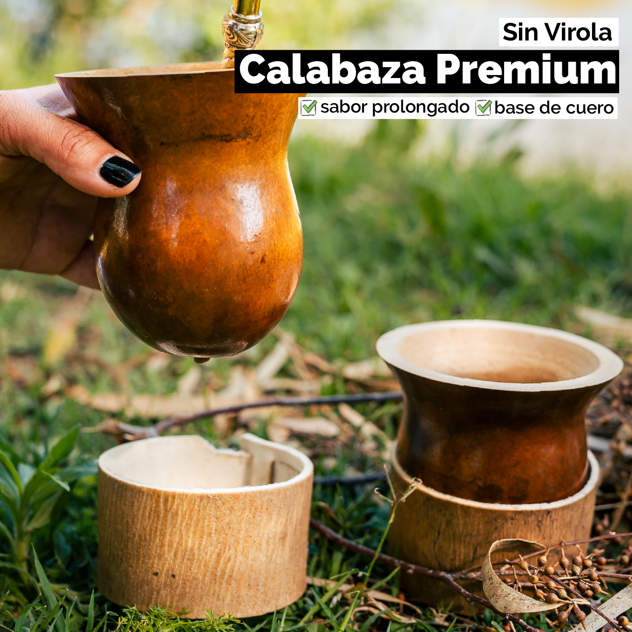 Mate Calabaza Criollo (con base regulable) - Sin virola