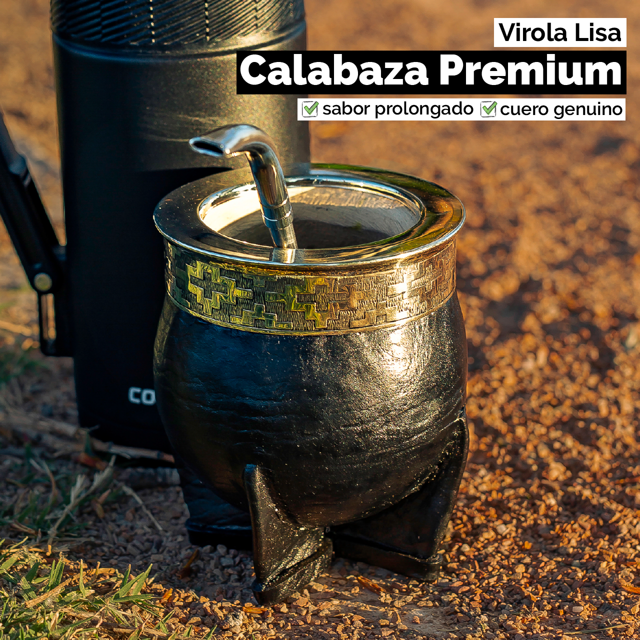 Mate Imperial (Calabaza) - Virola Alpaca – Cushe Mates