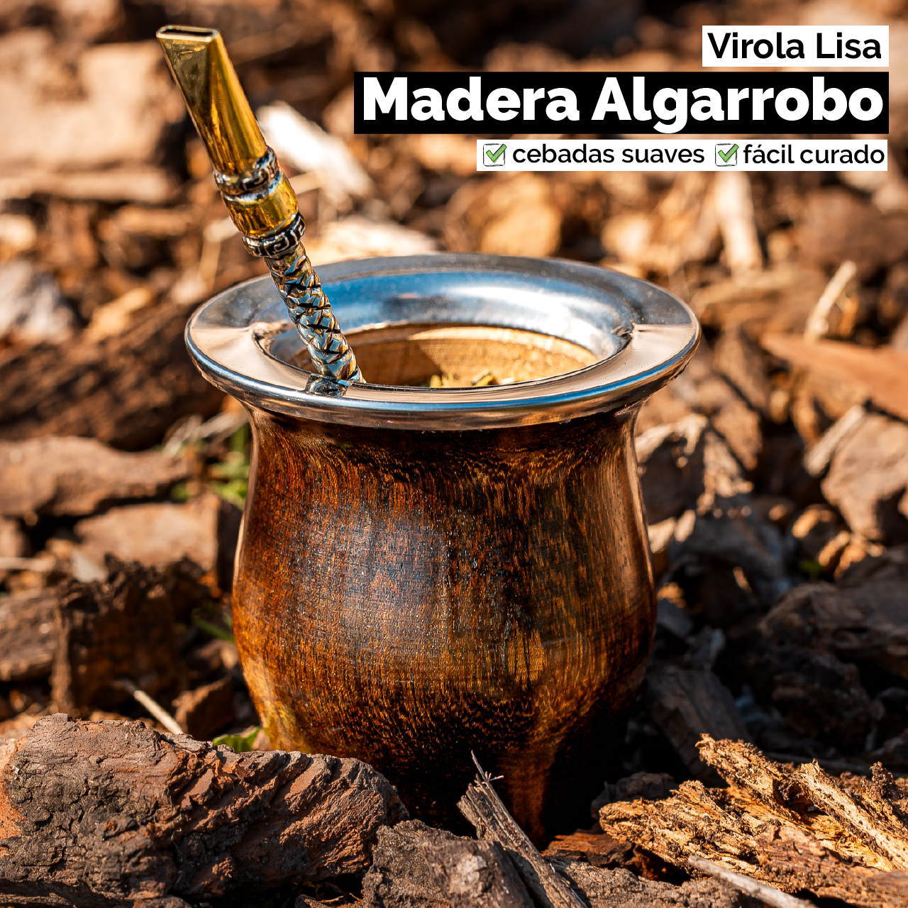 Mate Camionero (Madera) - Virola Acero